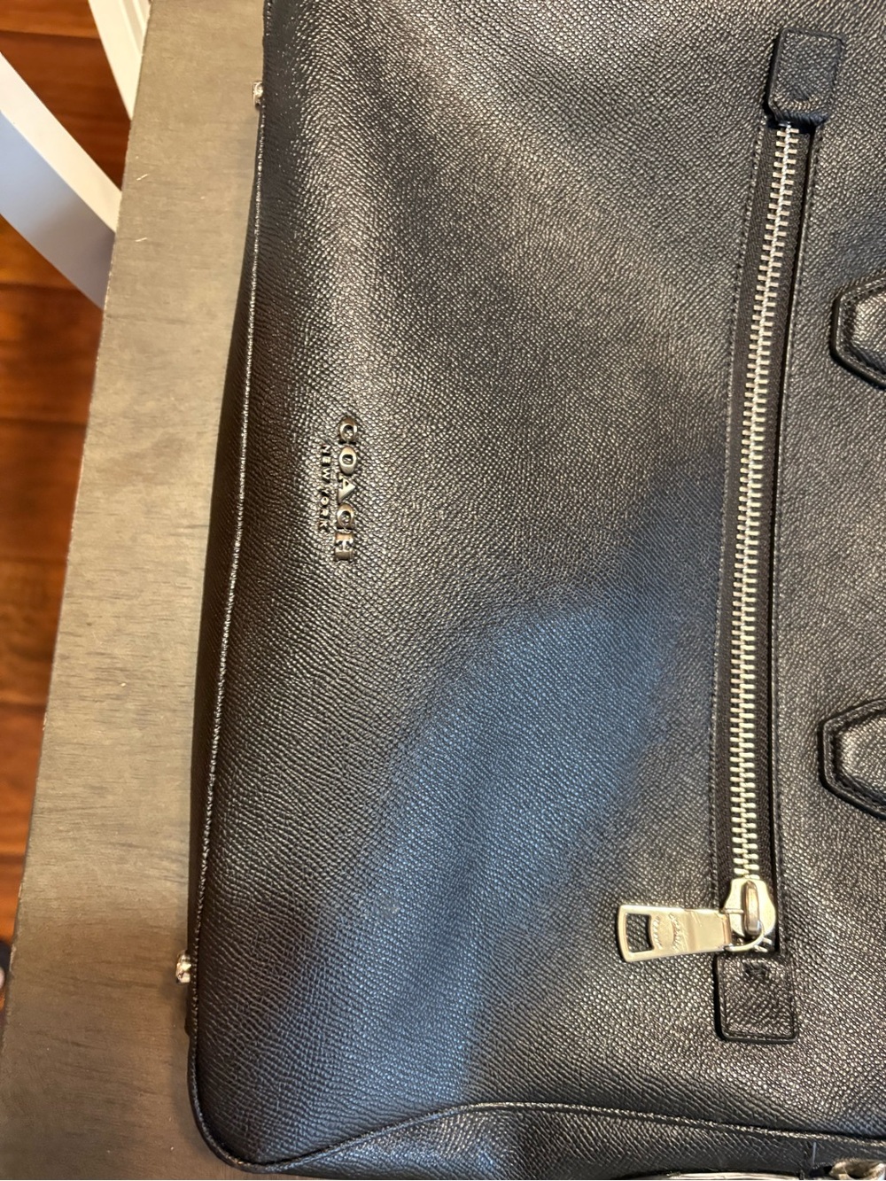 Coach Black Leather Laptop Brief with Detachable Strap. Like new condition. - Picture 2 of 5
